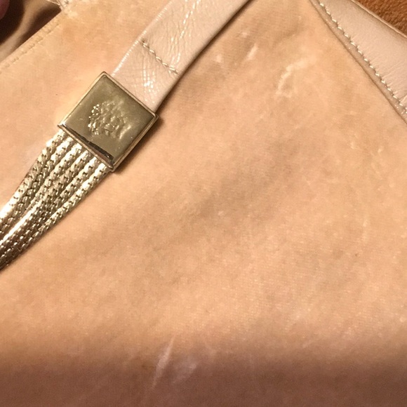 Gianni Versace Vintage Medusa Velvet Patent Leather Shoulder Bag Gold Swag Slim - Picture 4 of 12